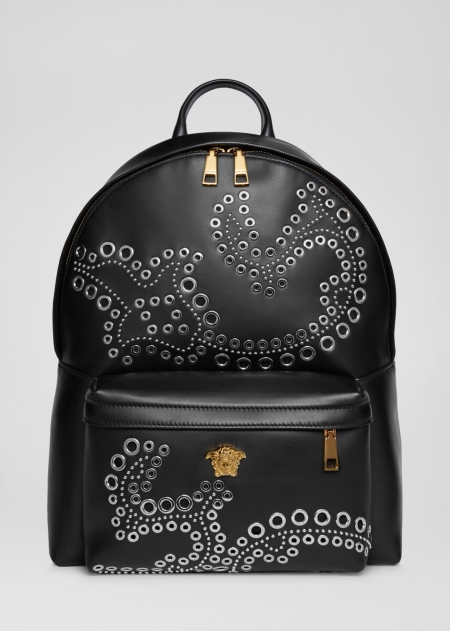 Rucsac Versace Barocco Eyelet Piele Barbati | SUXQRFE-72